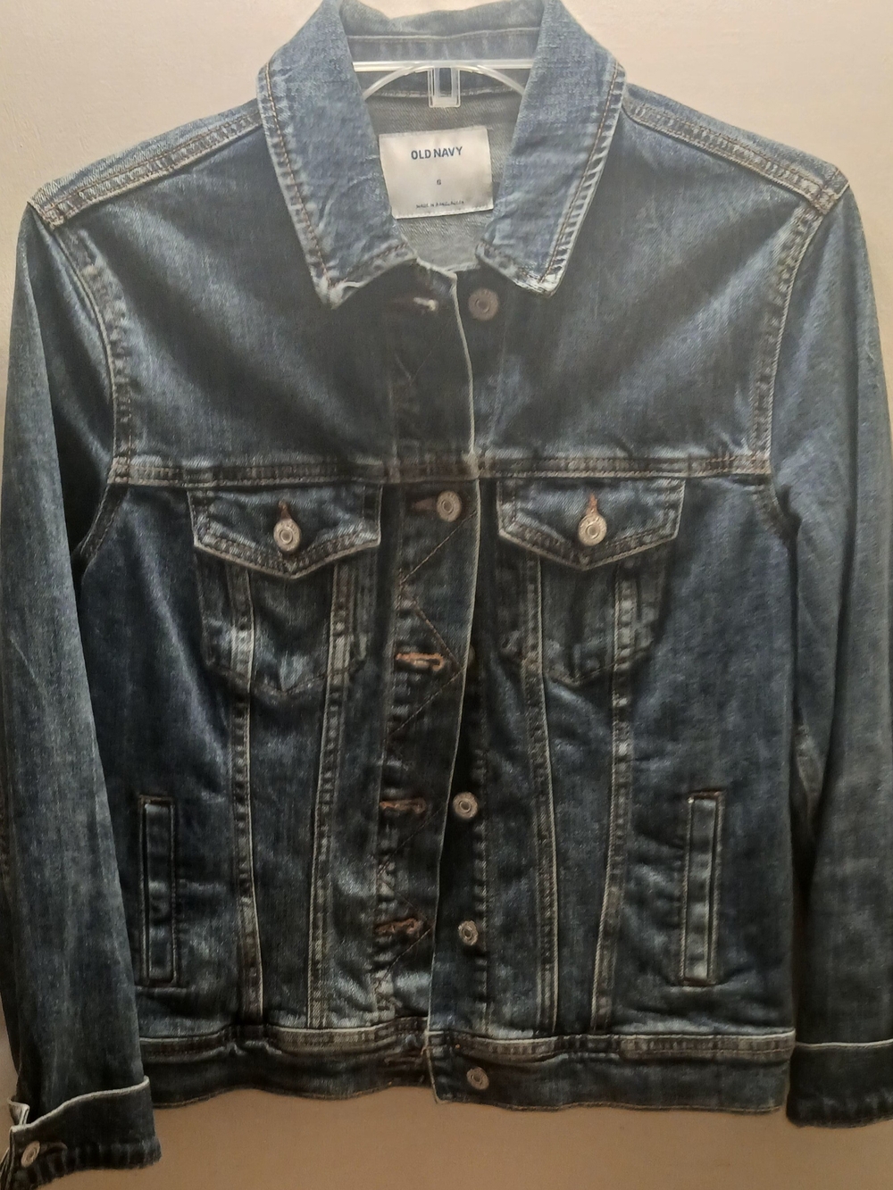 Old Navy Men's/Women's Medium Blue Denim Jacket